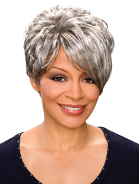 Alicia Foxy Silver Wigs : Deborah