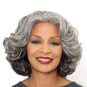 Alicia Foxy Silver Wigs : Esther