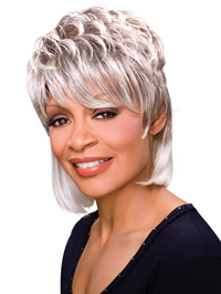 Alicia Foxy Silver Wigs : Peggy