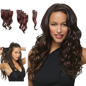 HairDo Extensions : 18 Inch 8 Piece Wavy Extension Kit (#HX8PWX)