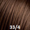 Dark Reddish Brown Blended with Dark Brown.