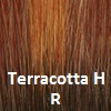 Terracotta H R  Dark Brown Roots on Terracotta & Raisin Glaze.