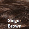 Ginger Brown  Medium Auburn, blended evenly with Medium Brown.