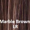 Marble Brown LR  Rooted Dark Brown (8), Blend of Medium brown and Light Honey Brown ends