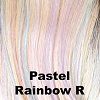 Pastel Rainbow R  Pearl Based Blonde with a blend of Lavendar, Mint, and Sunny Yellow.